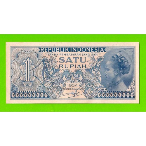 Индонезия - 1 рупия - 1954 - UNC!!!