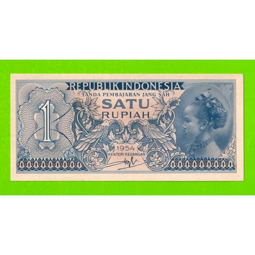 Индонезия - 1 рупия - 1954 - UNC!!!
