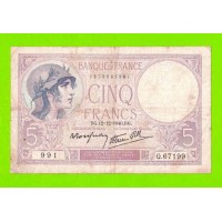 Франция - 5 франков - 1940