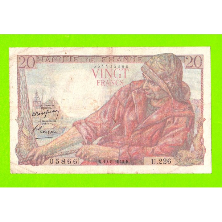 Франция - 20 франков - 1949