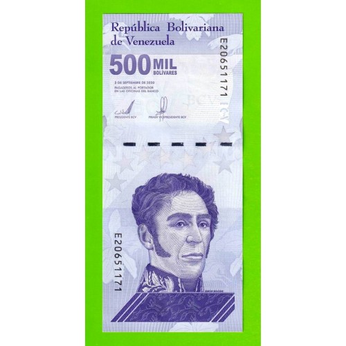 Венесуэла - 500000 боливаров - 2020 (E) - UNC!!!