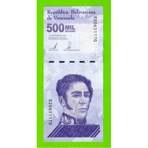 Венесуэла - 500000 боливаров - 2020 (E) - UNC!!!