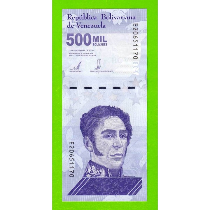 Венесуэла - 500000 боливаров - 2020 (E) - UNC!!!