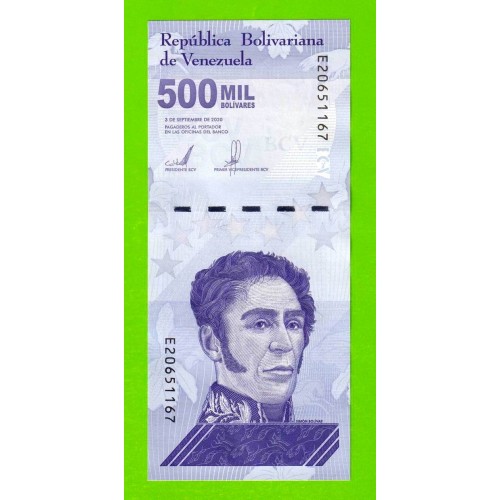 Венесуэла - 500000 боливаров - 2020 (E) - UNC!!!