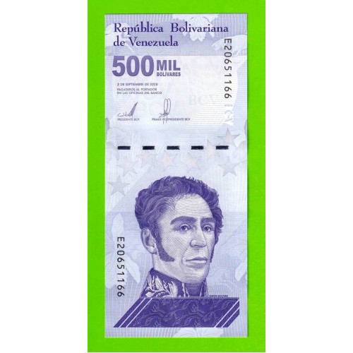 Венесуэла - 500000 боливаров - 2020 (E) - UNC!!!