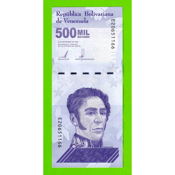 Венесуэла - 500000 боливаров - 2020 (E) - UNC!!!