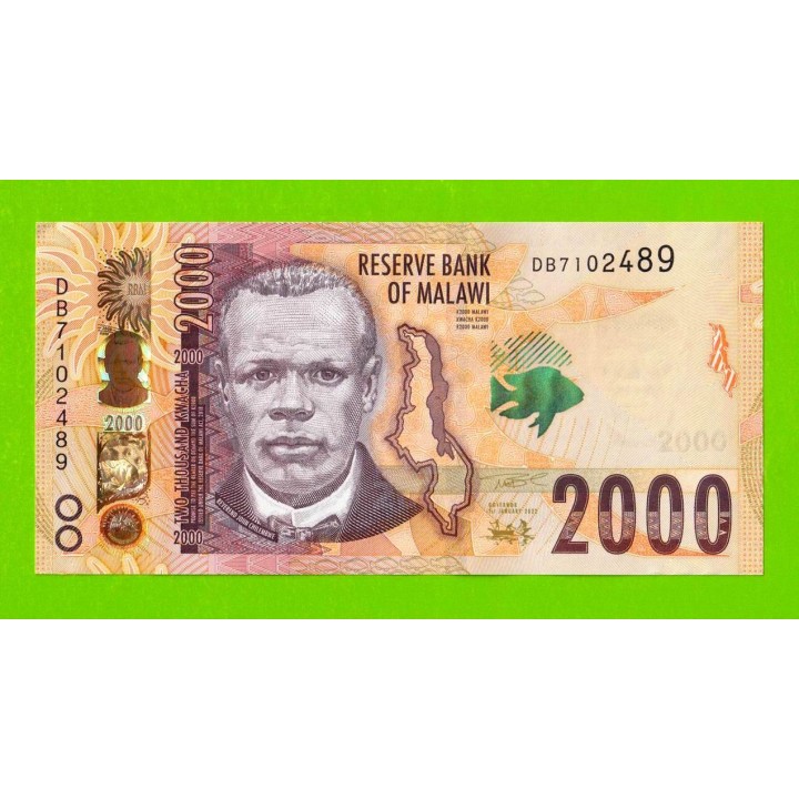 Малави - 2000 квач - 2022 (DB) - UNC!!!