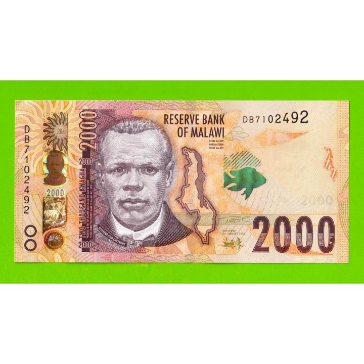 Малави - 2000 квач - 2022 (DB) - UNC!!!