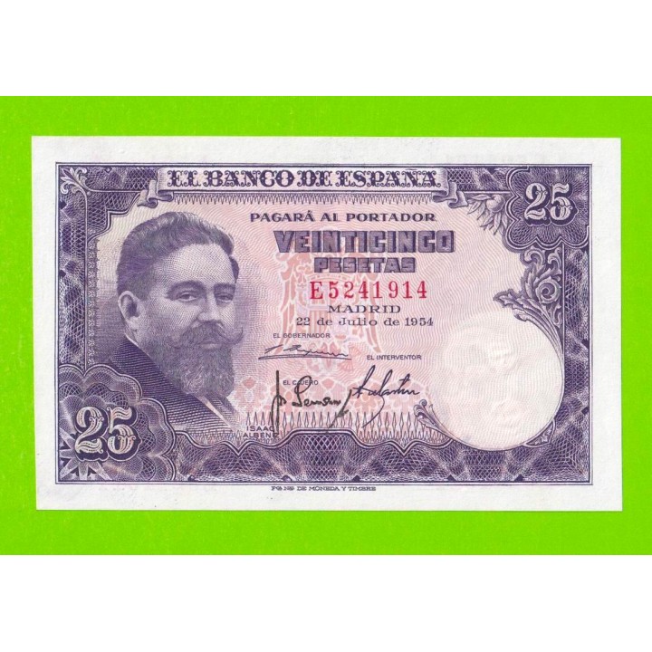 Испания - 25 песет - 1954 - XF+++!!!