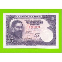 Испания - 25 песет - 1954 - XF++!!!