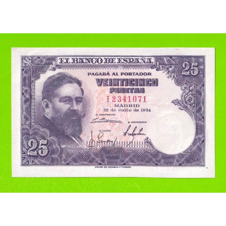 Испания - 25 песет - 1954 - XF++!!!