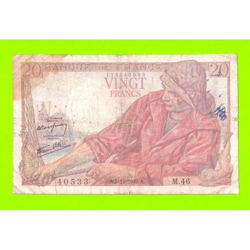 Франция - 20 франков - 1942