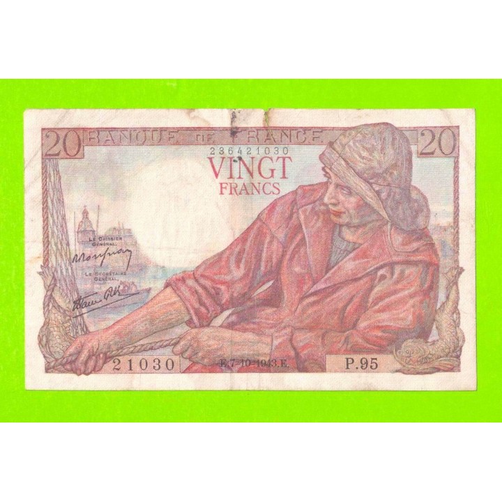Франция - 20 франков - 1943