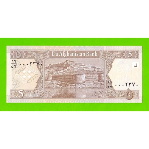 Афганистан - 5 афгани - 2002 - UNC!!!