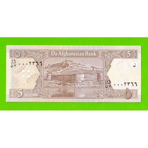 Афганистан - 5 афгани - 2002 - UNC!!!