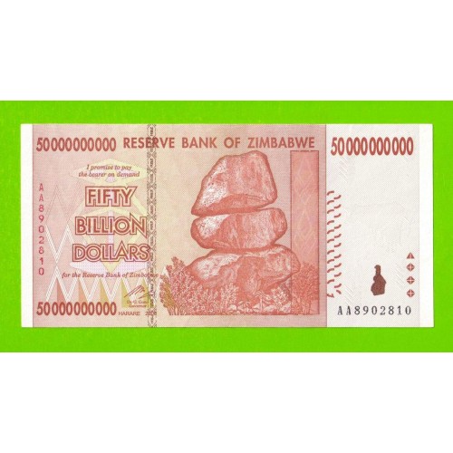 Зимбабве - 50000000000 / 50 миллиардов долларов - 2008 (AA) - VF