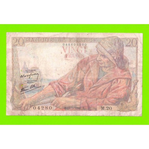 Франция - 20 франков - 1942