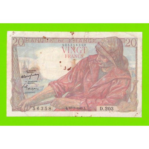 Франция - 20 франков - 1949