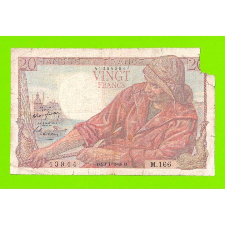 Франция - 20 франков - 1948