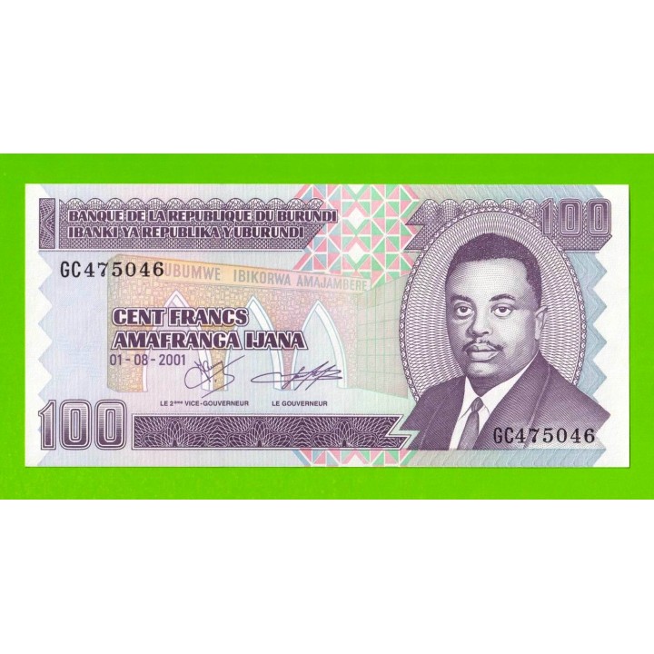 Бурунди - 100 франков - 2001 - UNC!!!