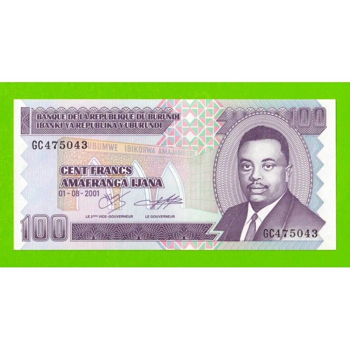 Бурунди - 100 франков - 2001 - UNC!!!
