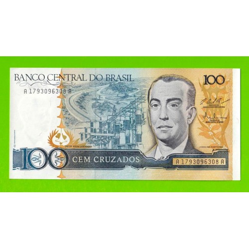 Бразилия - 100 крузадо - 1986 (1987) - UNC!!!