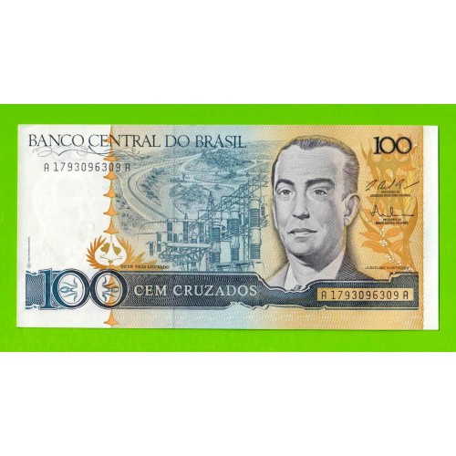 Бразилия - 100 крузадо - 1986 (1987) - UNC!!!