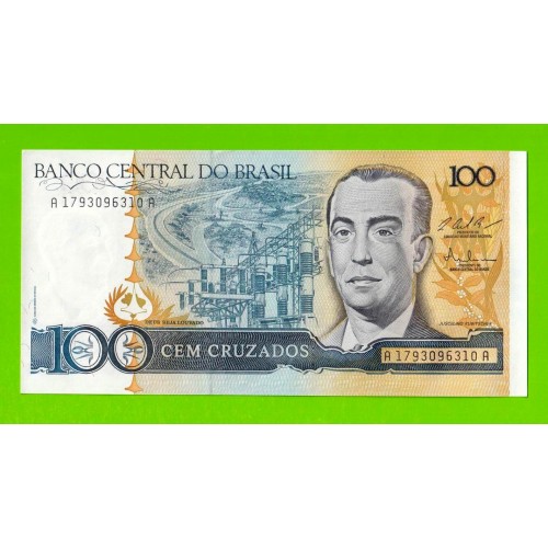 Бразилия - 100 крузадо - 1986 (1987) - UNC!!!