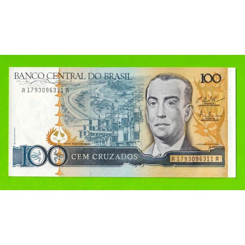 Бразилия - 100 крузадо - 1986 (1987) - UNC!!!