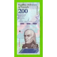 Венесуэла - 200 боливаров - 2018 (P) - UNC!!!