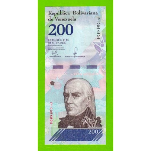 Венесуэла - 200 боливаров - 2018 (P) - UNC!!!