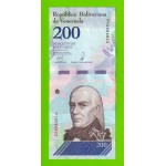 Венесуэла - 200 боливаров - 2018 (P) - UNC!!!