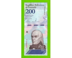 Венесуэла - 200 боливаров - 2018 (P) - UNC!!!