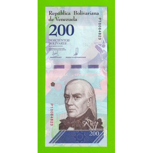 Венесуэла - 200 боливаров - 2018 (P) - UNC!!!