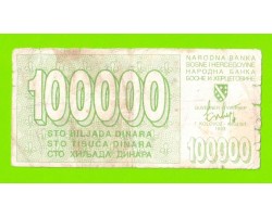 Босния и Герцеговина - 100000 динаров - 1993