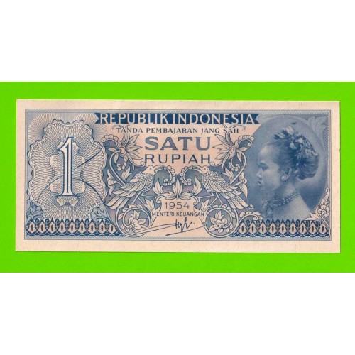 Индонезия - 1 рупия - 1954 - UNC!!!