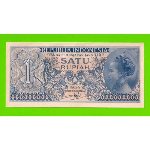 Индонезия - 1 рупия - 1954 - UNC!!!