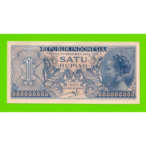 Индонезия - 1 рупия - 1954 - UNC!!!