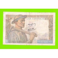 Франция - 10 франков - 1943