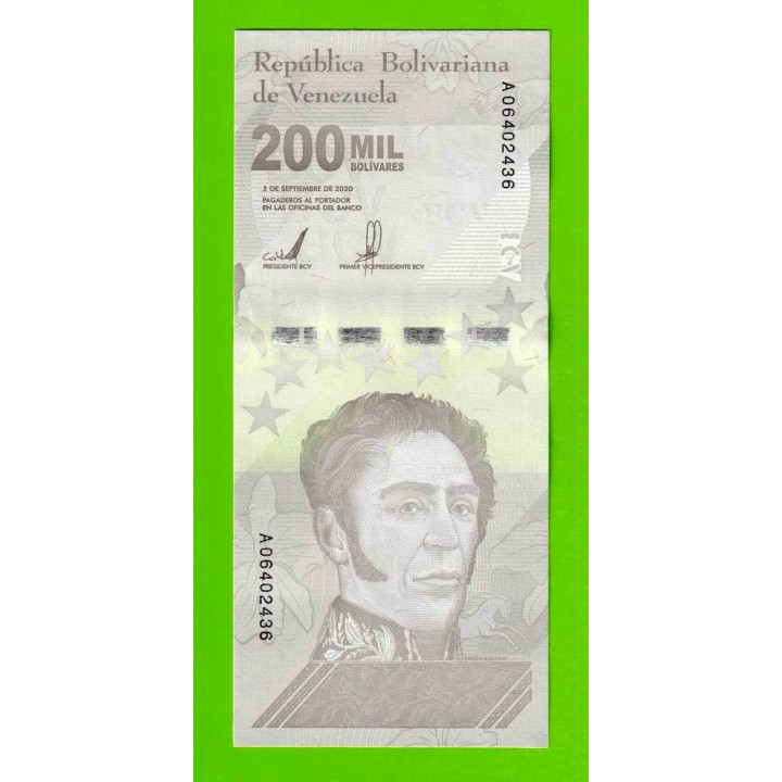 Венесуэла - 200000 боливаров - 2020 (A) - UNC!!!