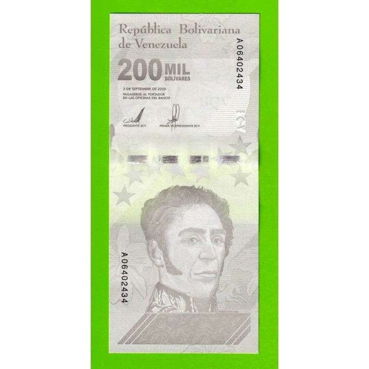 Венесуэла - 200000 боливаров - 2020 (A) - UNC!!!