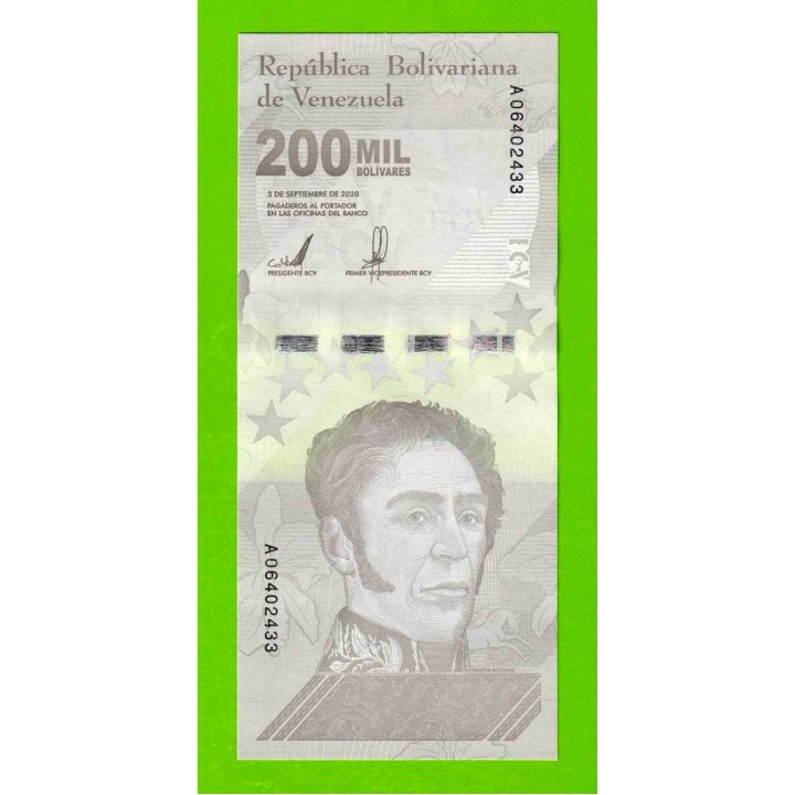 Венесуэла - 200000 боливаров - 2020 (A) - UNC!!!