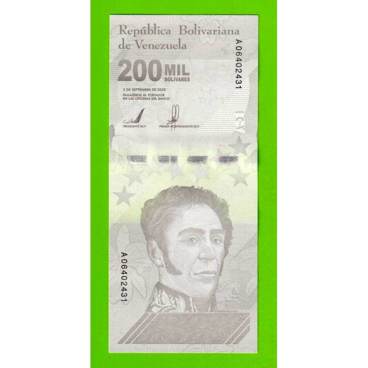 Венесуэла - 200000 боливаров - 2020 (A) - UNC!!!