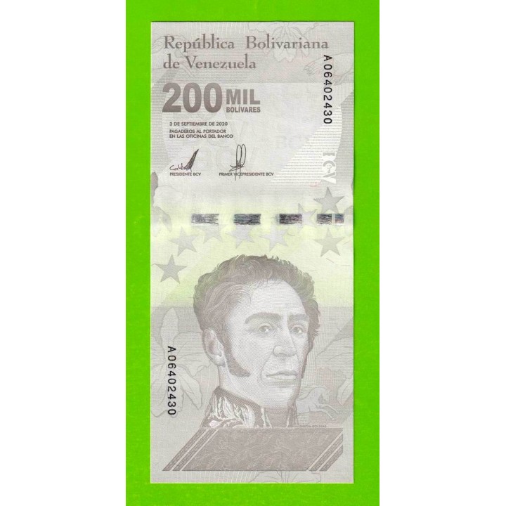 Венесуэла - 200000 боливаров - 2020 (A) - UNC!!!