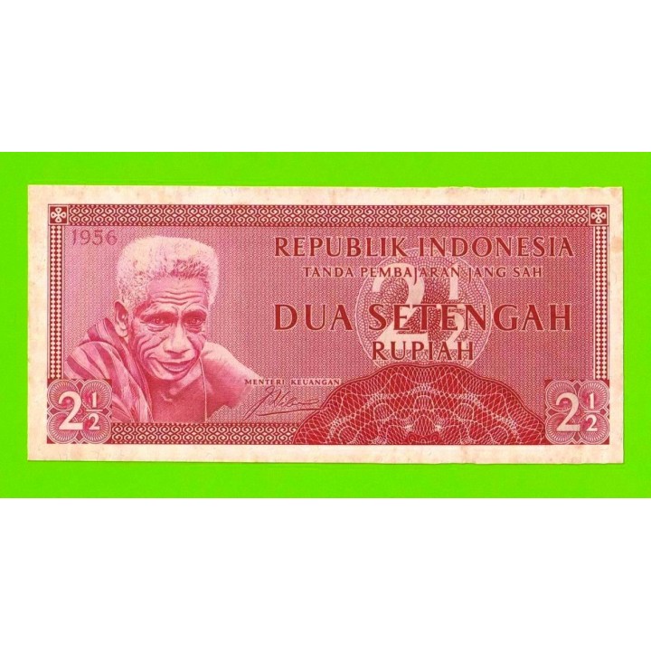 Индонезия - 2 1/2 рупии (2,5 рупии) - 1956 - пятна - aUNC!!!