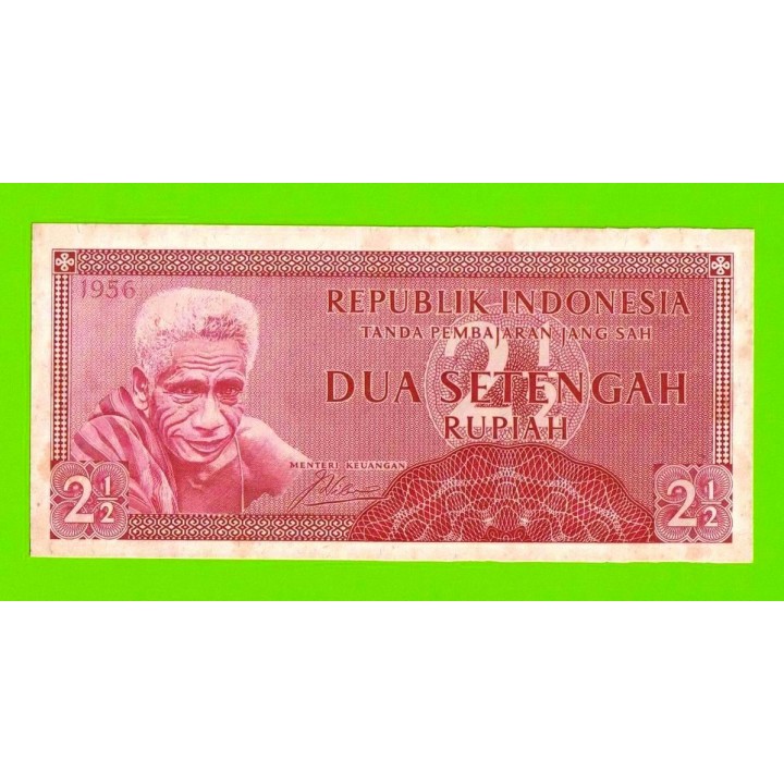 Индонезия - 2 1/2 рупии (2,5 рупии) - 1956 - пятна - aUNC!!!