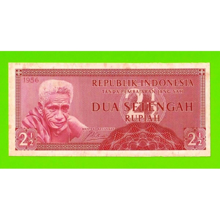 Индонезия - 2 1/2 рупии (2,5 рупии) - 1956 - пятна - aUNC!!!
