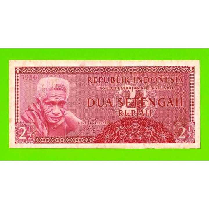 Индонезия - 2 1/2 рупии (2,5 рупии) - 1956 - пятна - aUNC!!!