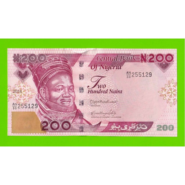 Нигерия - 200 найра - 2024 - UNC!!!