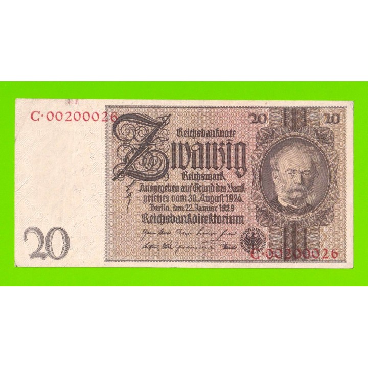 Германия - 20 марок - 1929